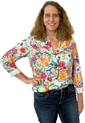 Maggie's Blouse pattern used in blouse sewing class